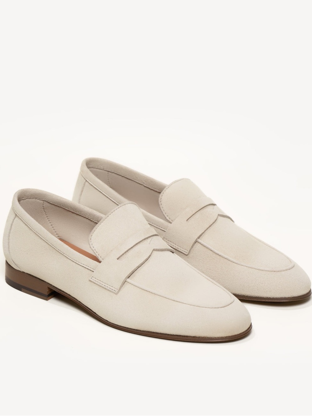 M Gemi The Sacca Donna Light Oatmeal Suede Loafers Shoes Sz 40 US 9